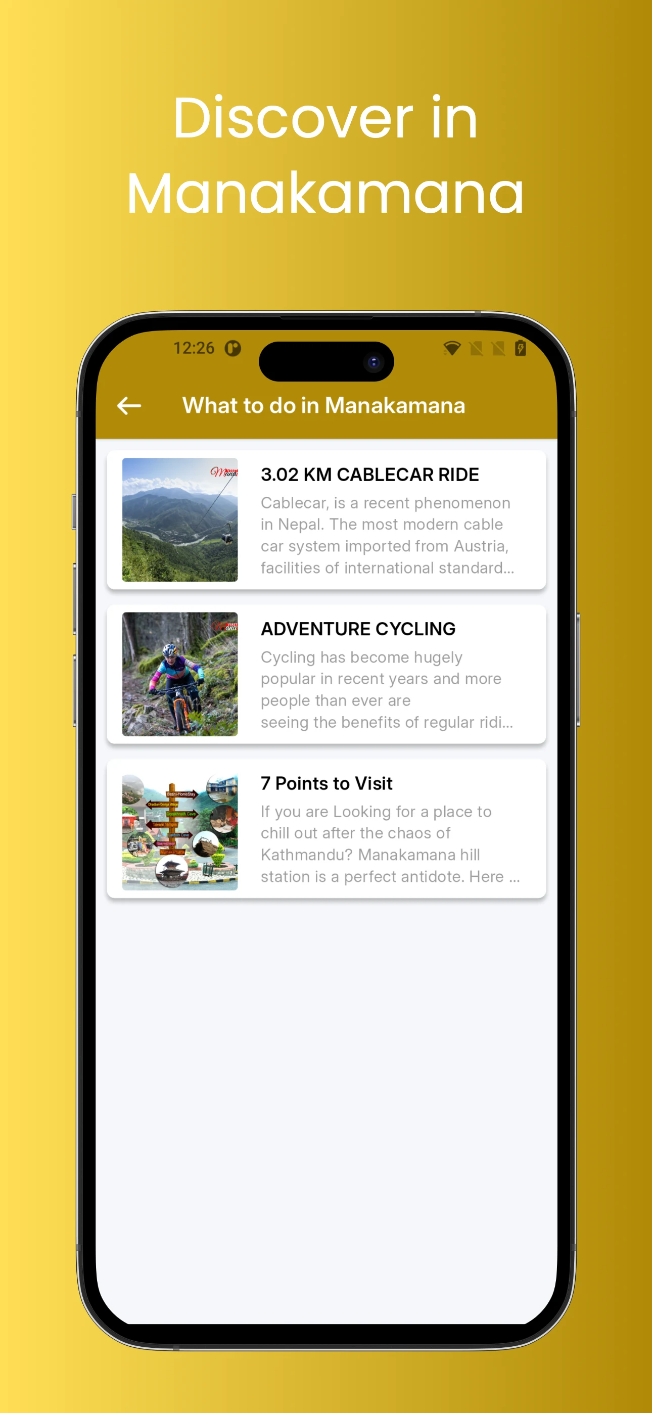 VisitManakamana screenshot